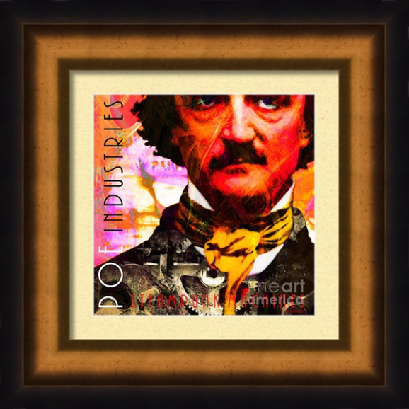 buy canvas prints buy framed prints buy metal prints buy posters by Wingsdomain people,famous people,celebrity,face,faces,steampunk,steam punk,steam,punk,victorian,machine,machines,gear,gears,clock,clocks,edgar,allan,alan,allen,poe,edgar allan poe,poetry,poets,poems,writer,author,goth,raven,ravens,crow,crows,halloween,dark,surreal,surrealism,dream,dreams,fantasy,humor,fun,funny,portrait,portraits,historical,history,old,vintage,classic,nostalgia,nostalgic,kitsch,kitschy,whimsical,satire,bright,color,colorful,the,and,word,words,text,square,size,sizes,wing tong,wingsdomain