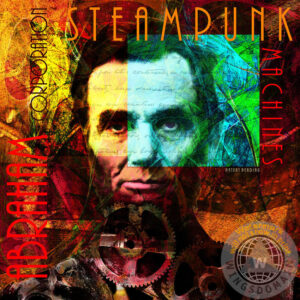 celebrity, celebrities, people, famous people, civil war, abe, abraham, lincoln, abraham lincoln, abe lincoln, president, presidents, gettysburg address, gettysburg, address, steampunk, steam punk, steam, punk, victorian, victoria, machine, machines, gear, gears, whimsical, fun, funny, satire, all men are created equal, equal, patriotic, patriot, american, america, us, usa, united states, liberty, equality, free, freedom, of, and, or, the, history, historical, civil rights, word, words, text, square size, square, size, sizes, wing tong, wingsdomain
