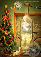 einstein,albert,albert einstein,invention,humor,humorous,humour,fun,funny,happy,surreal,satire,satirical,spoof,christmas,xmas,holiday,card,cards,tree,physics,physicist,math,mathematic,formula,equation,science,scientist,scientific,theoretical,theorist,bottle,bike,bicycle,duck,pig,scholar,education,educational,academia,people,famous people,portrait,face,relativity,genius,time,clock,energy,college,professor,kitsch,kitschy,whimsical,contemporary,colorful,cheerful,the,and,e=mc2,wing tong,wingsdomain