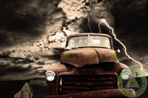 transportation, surreal, surrealism, dadaism, dali, dada, abstract, dream, dreamy, dreams, farm, farms, airplane, airplanes, barn, barns, lightning, cross, holy cross, religion, religious, sky, skies, cloud, clouds, jalopy, truck, trucks, old truck, old trucks, gmc, gmc truck, rust, rusty truck, nostalgia, yesterday, philosophical, aging, old age, americana, usa, america, country, memory, memories, nostalgia, nostalgic, night, night scene, sepia, sepia photos, black and white, black and white photography, nature, wing tong, wings domain, wingsdomain
