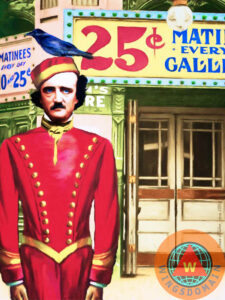 celebrity,celebrities,edgar,allan,alan,allen,poe,edgar allan poe,edgar allen poe,edgar alan poe,the fall of the house of usher,usher,ushers,nevermore,poet,poets,writer,author,raven,ravens,crow,crows,surreal,surrealism,humor,humour,humorous,fun,funny,satire,kitsch,kitschy,portrait,portraits,people,face,faces,theater,theaters,theatre,old theater,old theaters,movie,movies,movie house,movie houses,entertainment,color,colorful,nostalgia,nostalgic,old,vintage,classic,or,the,of,wing tong,wingsdomain