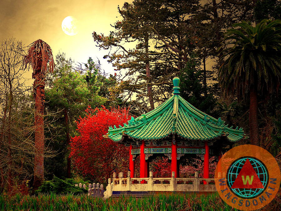 san francisco,sf,ca,california,stow lake,lake,lakes,bayarea,bay area,romance,romantic,romaticism,contemporary,asian,asians,chinese, pavilion, golden gate park, park, architecture, pagoda, chinese pavilion, moon, moons, gold, golden, gold light, golden light, architecture, asian architecture, chinese architecture, asian, chinese pagoda, pavilion, pavilions, pagodas, wing tong, wingsdomain, wings domain, wing chee tong,landscape, landscapes