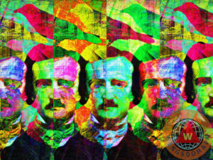 celebrity, celebrities, edgar, allan, alan, allen, poe, edgar allan poe, edgar allen poe, edgar alan poe, nevermore, sweet lenore, poetry, poet, poets, poem, poems, writer, writers, author, authors, goth, raven, ravens, crow, crows, halloween, dark, surreal, surrealism, dream, dreams, morbid, death, horror, scary, fantasy, haunted, ghost, humor, humour, humorous, fun, funny, kitsch, kitschy, pop, popart, andy warhol, portrait, portraits, mustache, old, vintage, classic, quoth the raven nevermore, people, face, faces, crazy, strange, wing tong, wingsdomain
