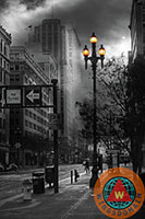 wingsdomain,surreal,surrealism,san francisco,sanfrancisco,california,bayarea,bay area,street light,street lights,street lamp,street lamps,lamp,lamps,light,lights,downtown,cities,city,cityscape,urban,metro,metropolitan,metropolis,urban landscape,financial district,architecture,building,buildings,vintage,old,classic,tall building,flag,american flag,market street,montgomery street,street,streets,street scene,street scenes,streetscape,palace hotel,hotel,mckesson plaza,black and white,wing tong,moon