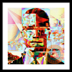 Malcolm X In Abstract Cubism