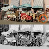 1800, 1800s, 1920, 1920s, america, and, art, black and white photography, blue collar, buy, canvas print, cart, carts, city, cityscape, color, colorized, documentary, early years, east, east coast, fine art, fine art america, fineartamerica, food, food truck, food trucks, for sale, framed print, frankfurter, great depression, greeting card, hat, hats, historical, history, home decor, horse, hot dog, hot dog stand, hot dogs, hotdog, hotdog stand, hotdogs, imagekind, industrial revolution, inner city, lemonade, lemonade stand, long, metal print, new york, newspaper boy, newyork, nostalgia, nostalgic, old, or, photo, photograph, photography, poster, posters, print, prints, purchase, redbubble, retro, sausage, sausages, sell, size, sizes, society 6, society6, stand, stands, street, street scene, streets, the, united states, usa, vintage, wall art, wall decor, wide, wing chee tong, wing tong, wingsdomain, zazzle