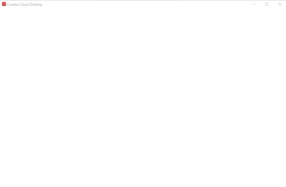 Adobe Creative Cloud CC 5.0.0.354 blank white screen