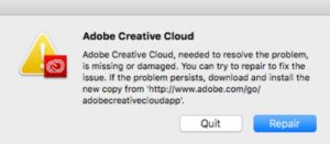 Adobe Creative Cloud CC 5.0.0.354 require repair everyday