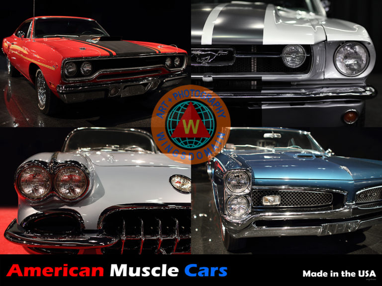 American Muscle Cars Made In The USA Plymouth Duster 440 Ford Mustang Fastback Chevrolet Corvette Pontiac GTO. Museum quality print on the best photo paper, canvas, metal, or acrylic media, with a large selection of framing options.