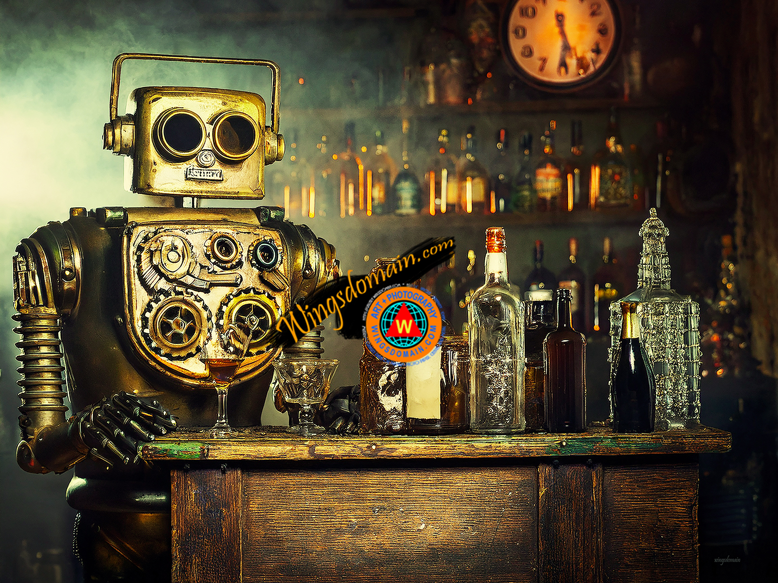 wingsdomain,steampunk,steam punk,steam,punk,fantasy,robot,robotics,android,cyborg,artificial,intelligence,bar,bars,bartender,bartenders,cocktail,tavern,taverns,pub,pubs,saloon,liquor,cocktail,alcohol,alcoholic,beverage,whiskey,martini,scotch,beer,red,white,wine,wines,rum,cognac,whiskey,gin,vodka,tequila,margarita,victorian,powered,power,machine,machines,subculture,alternate,universe,future,futuristic,technology,science,fiction,satire,satirical,funny,humor,humorous,vintage,and,the,wing tong
