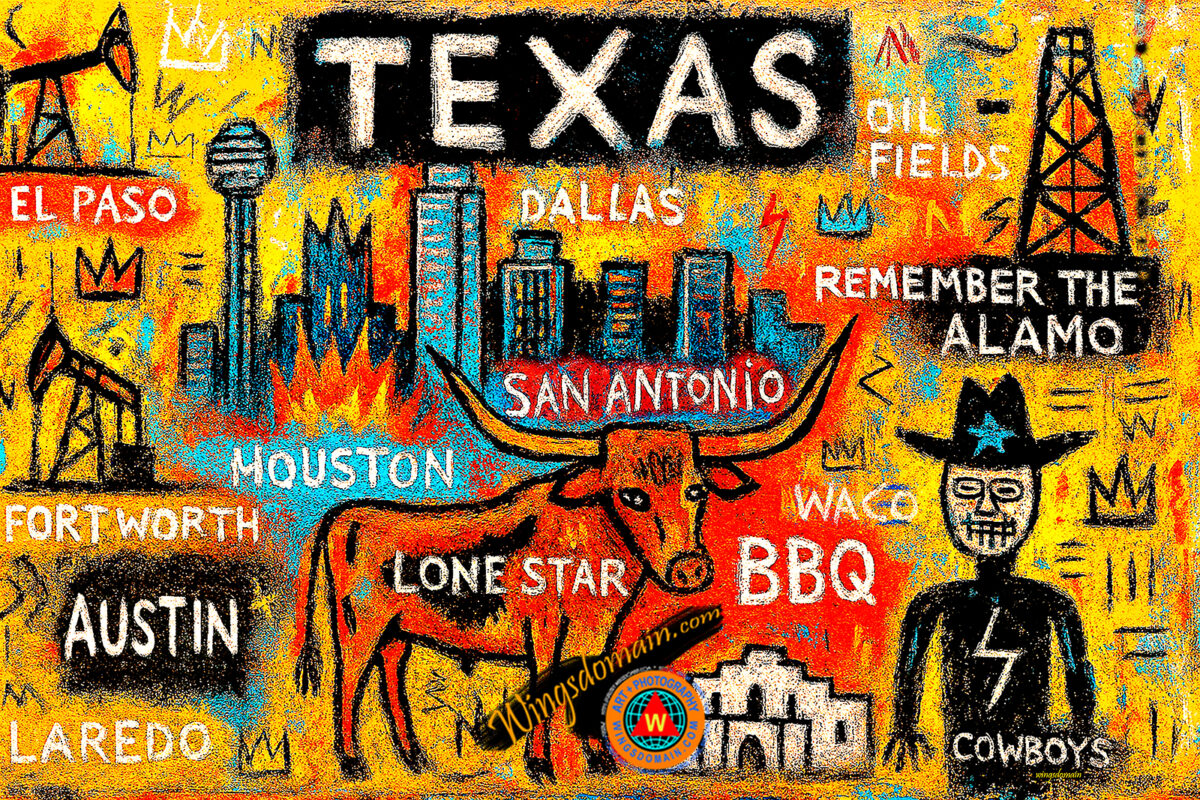 wingsdomain,dallas,texas,skyline,houston,austin,san antonio,fort,worth,el paso,waco,laredo,lone,star,cowboy,cowboys,remember the alamo,longhorn,cows,cow,cattle,bbq,oil,fields,field,pump,jack,drill,rig,ranger,rangers,mavericks,maverick,urban,metropolitan,jean,michel,basquiat,neo-expressionism,brutalism,graffiti,samo,manhattan,society,social,statement,landmark,usa,america,history,historic,historical,old,vintage,nostalgic,nostalgia,colorful,vibrant,bright,contemporary,modern,and,the,wing tong