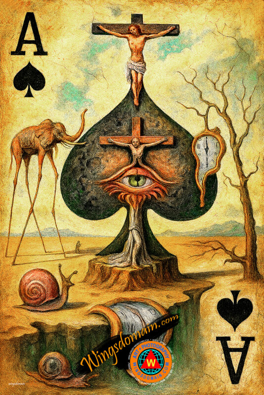 wingsdomain,salvador,dali,dali,dalism,daliism,dada,dadaism,surreal,surrealism,people,famous,person,face,faces,expressionism,abstract,ace,ace of,spade,spades,wonderland,medieval,royalty,deck,decks,deck of,card,cards,play,playing,poker,pokers,texas,holdem,hold em,blackjack,gamble,gambling,gambler,gamblers,casino,casinos,las,vegas,mgm,grand,mark,tropicana,caesars,palace,marage,mandalay,bay,flamingo,bellagio,luxor,surreal,bright,colorful,vibrant,contemporary,modern,the,and,wing tong