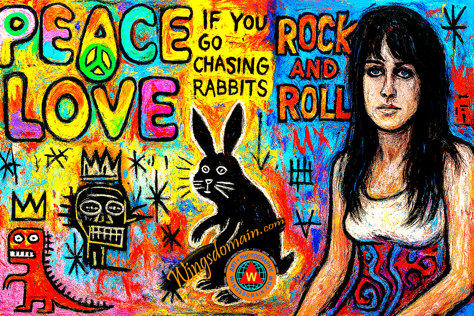wingsdomain,grace slick,grace,slick,jefferson,starship,airplane,san francisco,bay area,white,rabbit,chasing,rabbits,wonderland,guitar,player,players,rock,roll,rock and roll,psychedelic,psychedelics,60s,1960s,flower,child,trip,sex,drug,drugs,hippy,hippie,musician,music,woodstock,festival,1969,summer of love,love,peace,jean,michel,basquiat,neo-expressionism,brutalism,graffiti,samo,manhattan,society,social,statement,nostalgic,nostalgia,colorful,vibrant,bright,contemporary,modern,and,the,wing tong