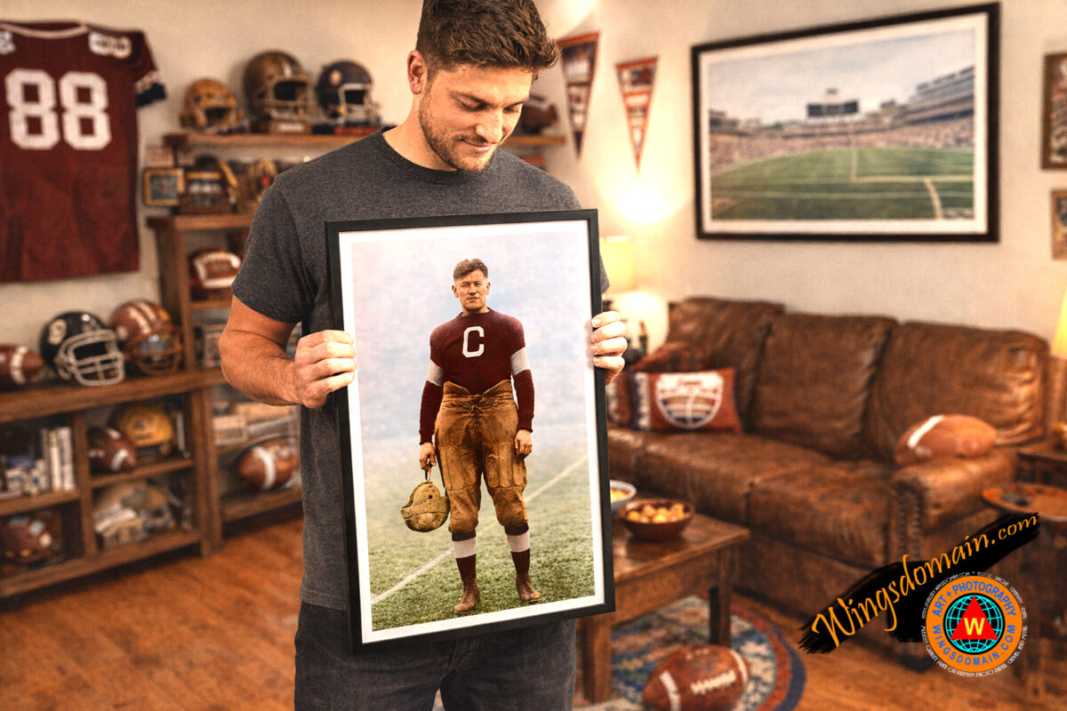wingsdomain,football,olympic,olympics,jim thorpe,thorpe,sport,sports,canton,bulldogs,oorang,cleveland,indians,rock island,independents,new york,giants,tampa,chicago,cardinals,team,superbowl,super bowl,super,bowl,champs,championship,nfl,mancave,pigskin,playoff,quarterback,new england patriots,new york jets,oakland raiders,green bay packers,bay,buccaneers,kansas city,chiefs,seattle seahawks,san francisco 49ers,collectible,men,color,colorful,colorized,vintage,old,classic,history,and,the,wing tong