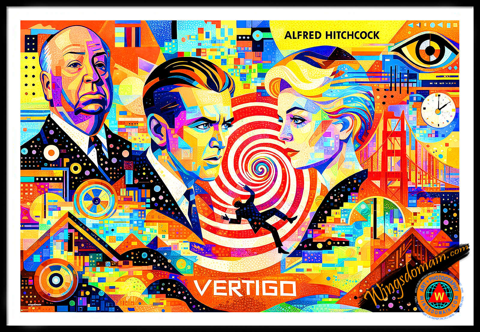 wingsdomain,celebrity,celebrities,alfred,hitchcock,abstract,contemporary,vertigo,jimmy,james,stewart,kim,novak,surreal,surrealism,television,horror,suspense.thriller,british,fantasy,movie,movies,film,films,psychological,scottie,detective,acrophobia,madeleine,judy,fear of heights,hollywood,entertainment,director,directors,filmmaker,psycho,bates motel,terror,scream,bird,birds,rear,window,north by northwest,spellbound,cult,eccentric,bright,color,colorful,pop,popular,culture,modern,and,the,wing tong