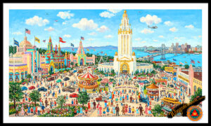 wingsdomain,anna,mary,robertson,grandma,moses,san francisco,bay,area,1940s,world's,fair,golden,gate,international,exposition,treasure,island,art,deco,china,clipper,ferry,boat,boats,oakland,bay,bridge,cablecar,neighbors,friendly,friends,living,life,lives,family,community,ideal,idyllic,quaint,charming,simple,cheerful,happy,america,americana,naive,primitive,regional,regionalist,regionalism,folk,art,fairytale,storybook,folklore,vintage,old,colorful,nostalgic,nostalgia,contemporary,and,the,wing tong