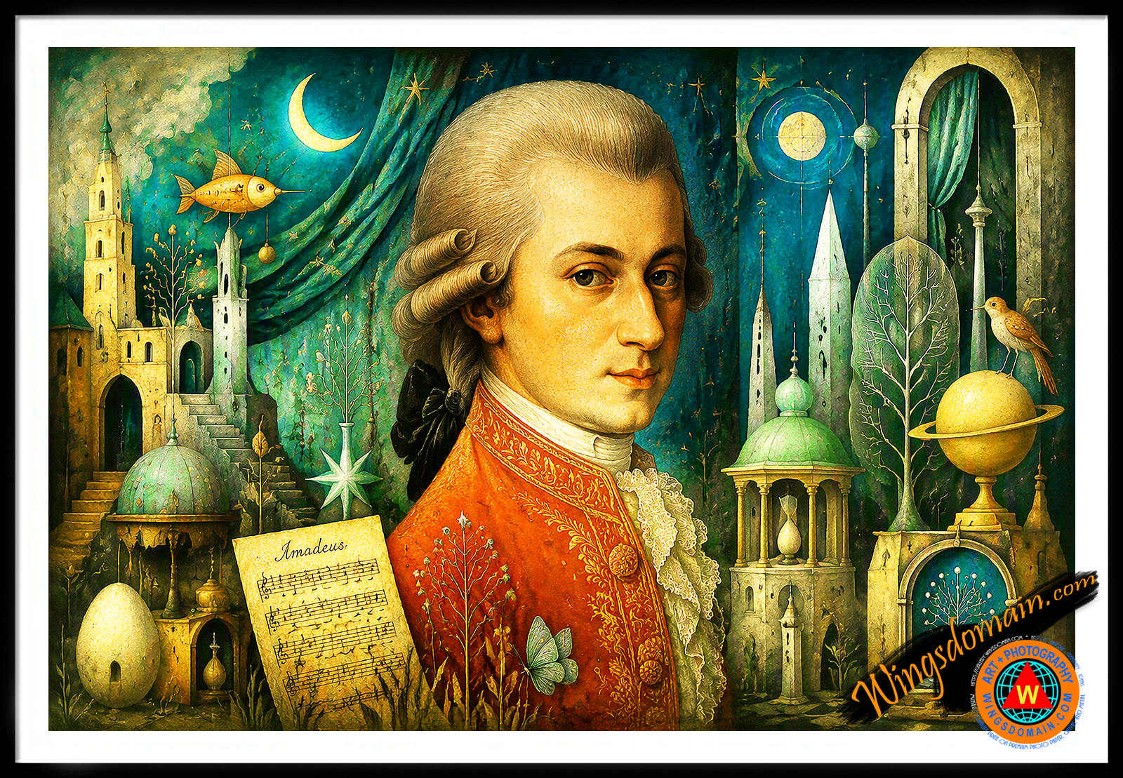 wingsdomain,wolfgang amadeus mozart,wolfgang,amadeus,mozart,symphony,symphonies,opera,classical,music,musician,magic,flute,beethoven,bach,musician,composer,concert,concerts,serenade,serenades,allegro,overture,orchestra,orchestras,piano,harpsichord,fortepiano,violin,vienna,color,colorful,happy,cheerful,bright,surreal,surrealism,fun,funny,kitsch,portrait,portraits,genius,prodigy,boy,celebrity,celebrities,old,classic,people,face,faces,history,historical,relaxing,zen,powerful,and,the,wing tong