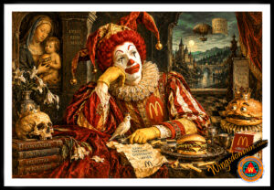 wingsdomain,ronald,mcdonald,mcdonalds,fast,food,bigmac,big,mac,quarter,pounder,happy,meal,satire,fun,funny,parody,daydream,entrepreneur,fairy,tale,folklore,allegory,renaissance,aristocracy,noble,nobility,royalty,medieval,gothic,social,status,kid,kids,children,childhood,adorable,fantasy,nursery,rhyme,fairytale,story,book,storybook,enchantment,enchanting,enchanted,magical,folk,quaint,surreal,surrealism,nostalgic,nostalgia,whimsical,contemporary,pop,popluar,culture,cult,vintage,and,the,wing tong