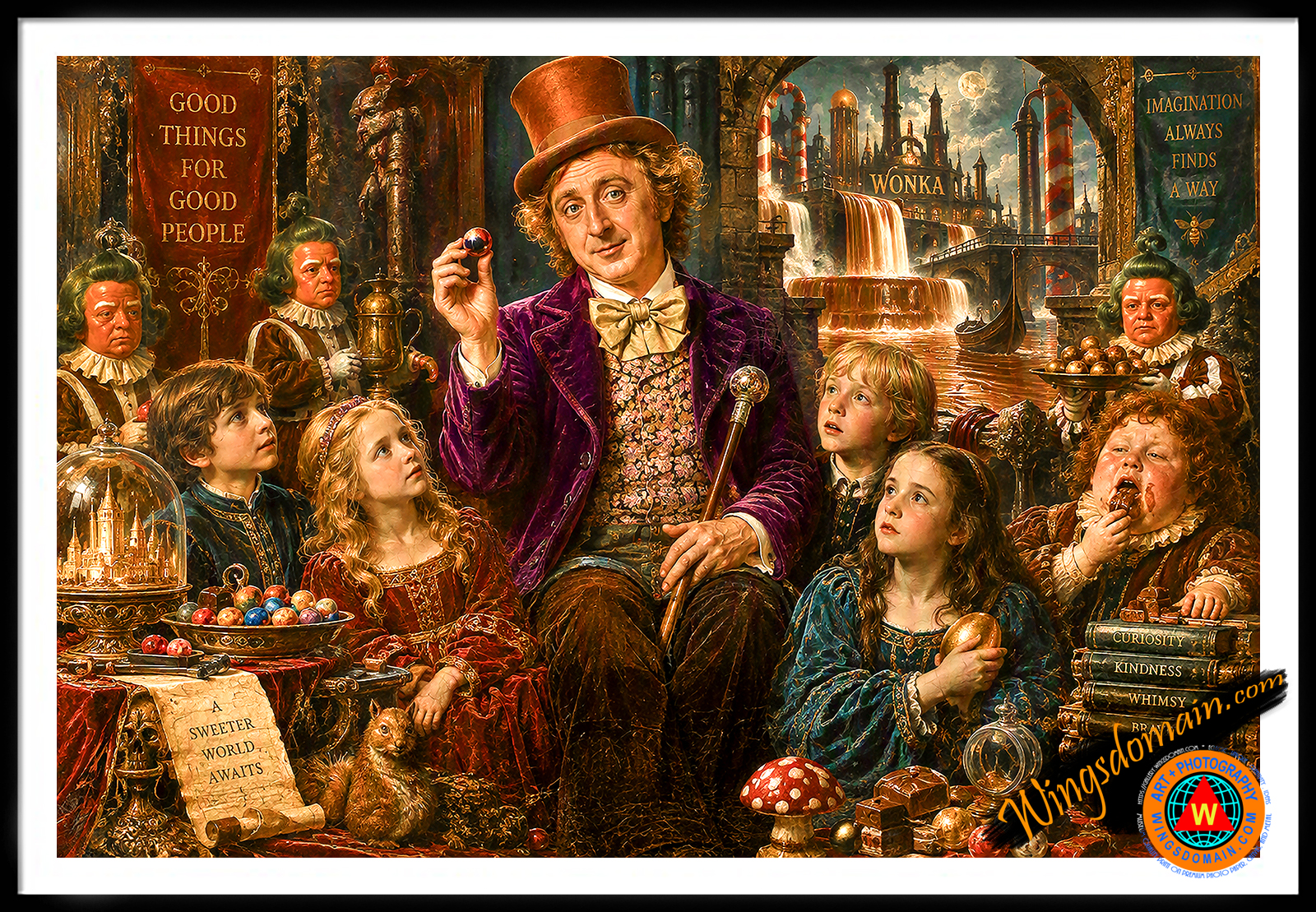 wingsdomain,willie,willy,wonka,charlie,agusta,veruca,violet,mike,everlasting,candy,gobstopper,dark,golden,ticket,bar,candyman,oompa,loompa,imagination,fairy,tale,folklore,allegory,renaissance,aristocracy,noble,nobility,royalty,medieval,gothic,kid,kids,children,childhood,adorable,fantasy,nursery,rhyme,fairytale,story,book,storybook,enchantment,enchanting,enchanted,magical,folk,quaint,surreal,surrealism,nostalgic,nostalgia,whimsical,contemporary,pop,popluar,culture,cult,vintage,and,the,wing tong