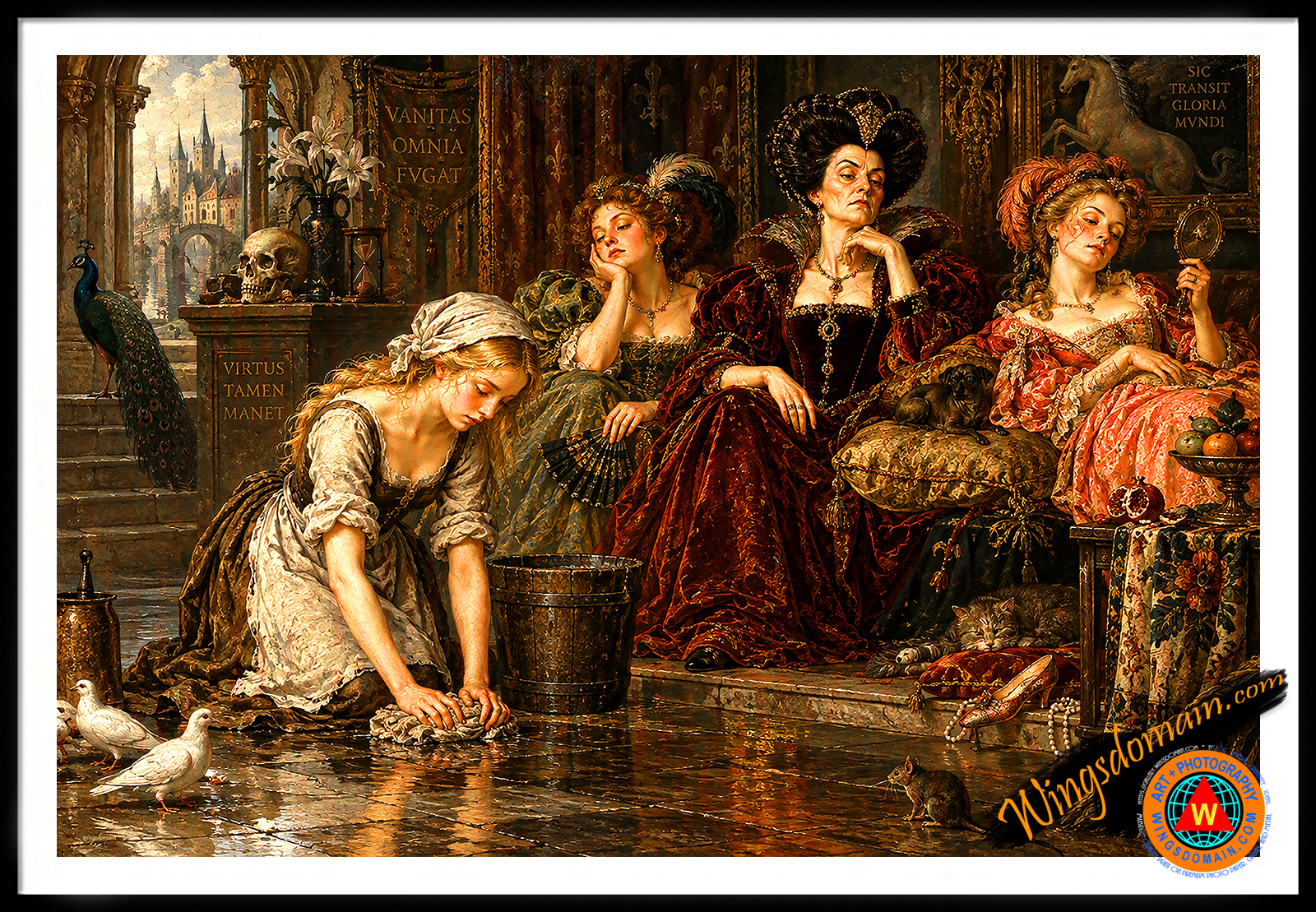 wingsdomain,cinderella,cinder,ash,cleaning,lady,servant,stepmother,jealous,jealousy,sister,sisters,mice,mouse,prince,princess,charming,fairy,tale,godmother,royal,ball,midnight,glass,slipper,allegory,aristocracy,noble,nobility,royalty,renaissance,gothic,medieval,social,status,kid,kids,children,childhood,fantasy,fairytale,story,book,storybook,enchantment,enchanting,enchanted,magical,folk,surreal,surrealism,nostalgic,nostalgia,whimsical,contemporary,pop,popluar,culture,bright,and,the,wing tong