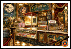 wingsdomain,19th,nineteenth,century,victorian,era,emporium,theater,theatre,movie,movies,hollywood,silver,screen,golden,age,lobby,concession,refreshment,snack,stand,counter,center,history,historical,popcorn,cinema,film,antique,americana,eclectic,rabbit,oddities,curiosities,imagination,strange,bizarre,romanticism,romantic,golden,age,dream,dark,gothic,medieval,fantasy,magical,mystique,surreal,surrealism,nostalgic,nostalgia,whimsical,vintage,contemporary,pop,popluar,culture,cult,and,the,wing tong