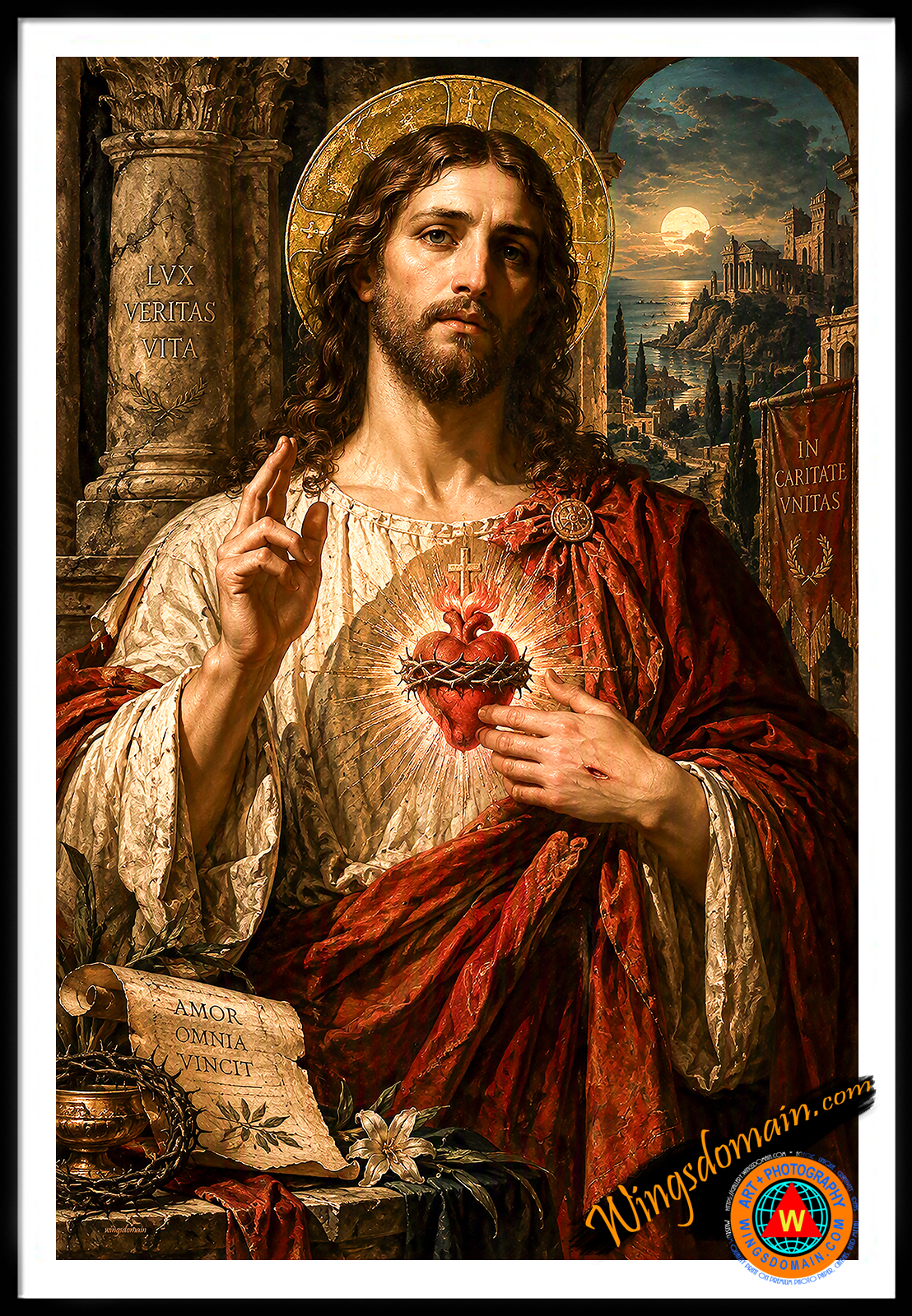 wingsdomain,sacred,heart,immaculate,love,christ,jesus,god,resurrection,heaven,religion,religious,christian,christianity,roman,catholic,catholicism,bible,crucifixion,martyr,martyrdom,sacrament,divine,divinity,saint,john 316,cruxifixion,holy,cross,spirit,spiritual,john,3:16,3-16,3 16,love,devotion,virtue,compassion,divine,father,theology,christmas,halo,faith,church,belief,worship,savior,sunday,prayer,renaissance,medieval,gothic,evangelist,everlasting,life,classical,traditional,and,the,wing tong