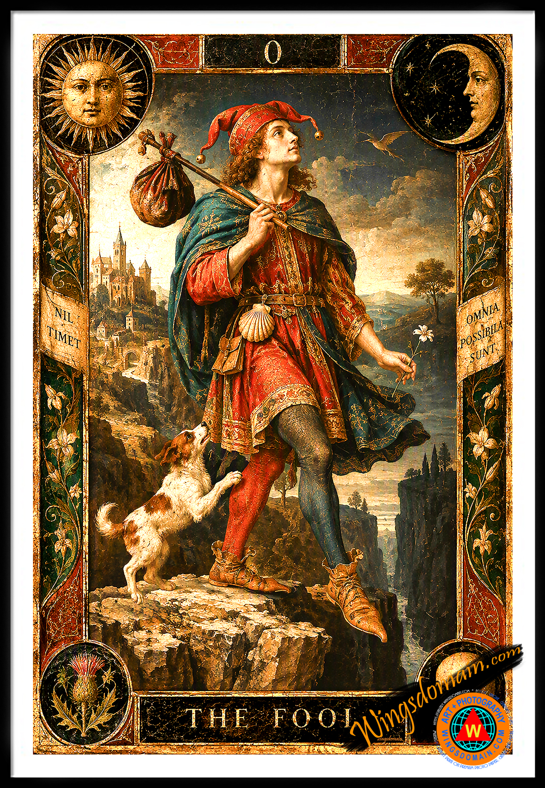 wingsdomain,tarot,playing,card,cards,major,arcana,0,zero,fool,jester,clown,court,king,beginning,potential,faith,new,journey,optimism,innocence,freedom,desire,education,experience,loyalty,opportunity,challenges,in,life,trust,destiny,future,possibilities,psychology,allegory,game,games,medieval,renaissance,symbol,symbols,symbolism,fortune,teller,mystic,mysticism,gypsy,sorcerer,witchcraft,wizard,vintage,nostalgia,nostalgic,history,historical,entertainment,collectible,collectibles,the,and,wing tong